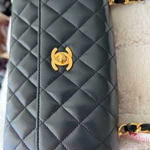 Chanel purse 24k gold plated, Single flap copy